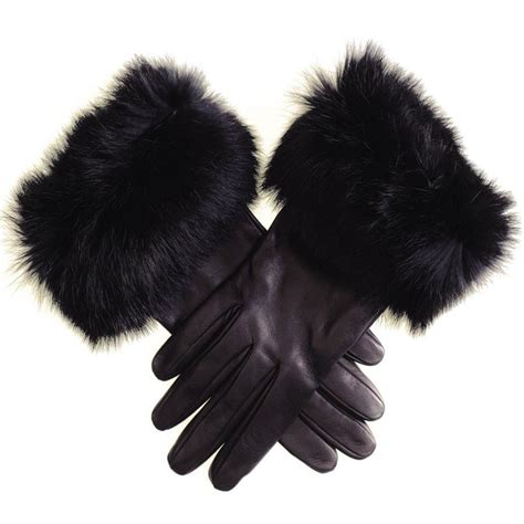 Gloves With Fur Cuff 